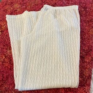 Wild Fable white lace swim coverup pants. Size L.